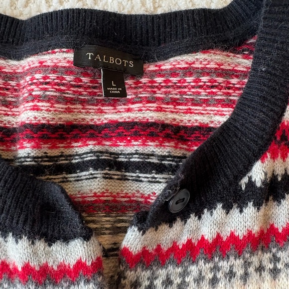 Talbots Multicolor Knit Cardigan - Picture 3 of 3